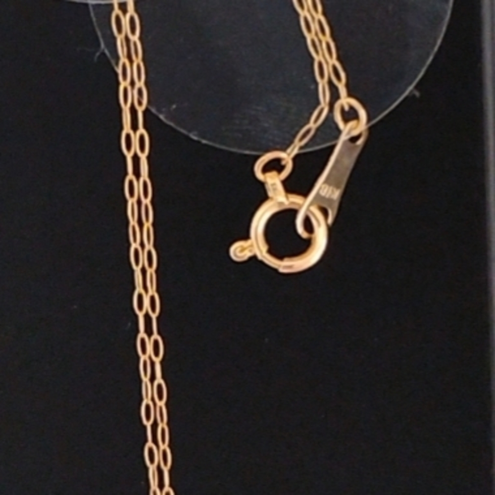 SALE! 18k Yellow Gold 6 Piece Diamond Cluster Necklace W Box - Picture 8 of 14
